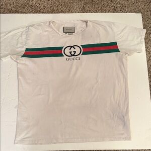 GUCCI 3x Men's Crew neck T Shirt. Gently Used Condition. Comes in box!  PTP 24".